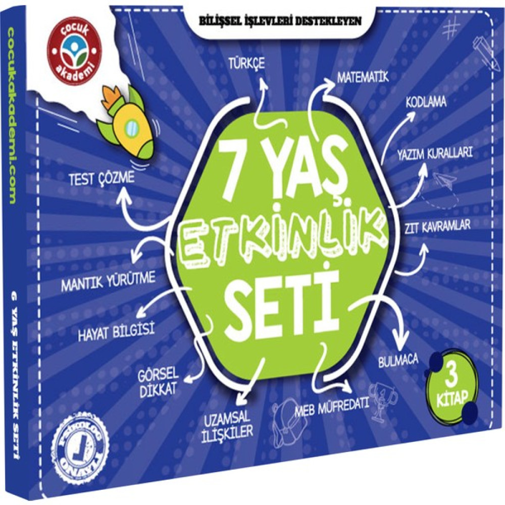 Çocuk Akademi 7 Yaş Etkinlik Seti Zihinsel Gelişim Kitapları Fiyatı