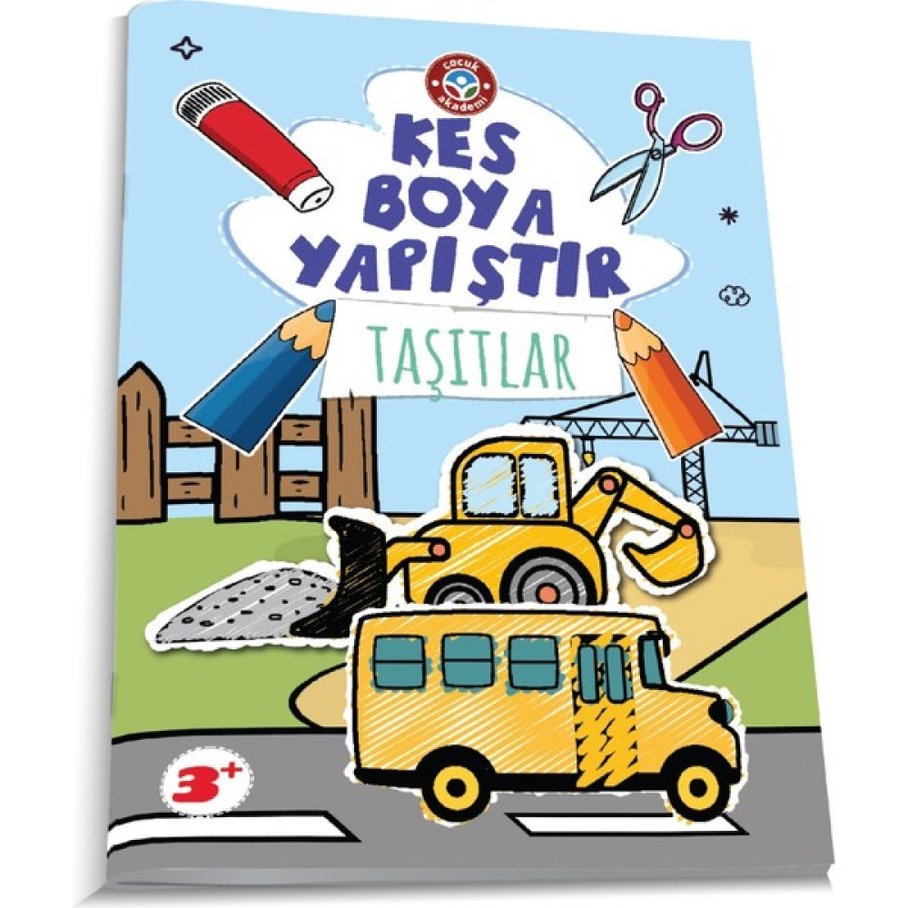 Çocuk Akademi Kes Boya Yapıştır- Taşıtlar - Özlem Durhat Okul Öncesi Eğitici & Öğretici Kitaplar Fiyatı