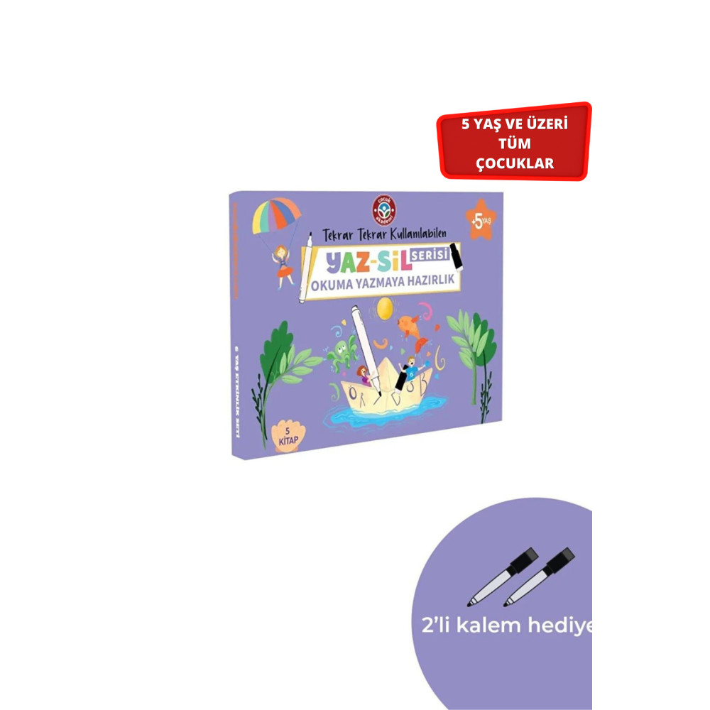 Çocuk Akademi Yaz Sil Serisi Okuma Yazmaya Hazırlık Seti Aktivite & Eğitici Kitaplar Fiyatı