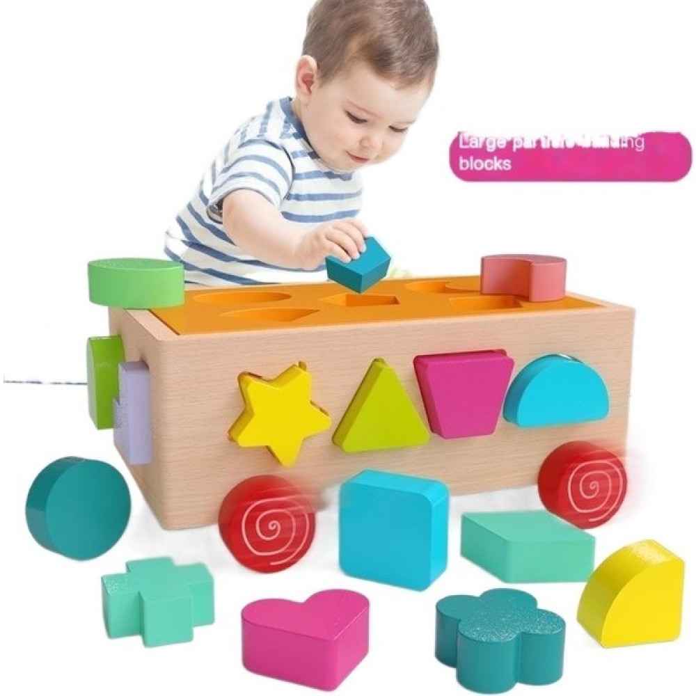 Çocuk Eğitici Oyuncaklar Şekil Eşleştirme Yapı Taşları Entelektüel Araba Bebek Oyuncakları 1-3 Yaşında (Yurt Dışından) - Açık Mavi Bebek Oyuncakları Fiyatı