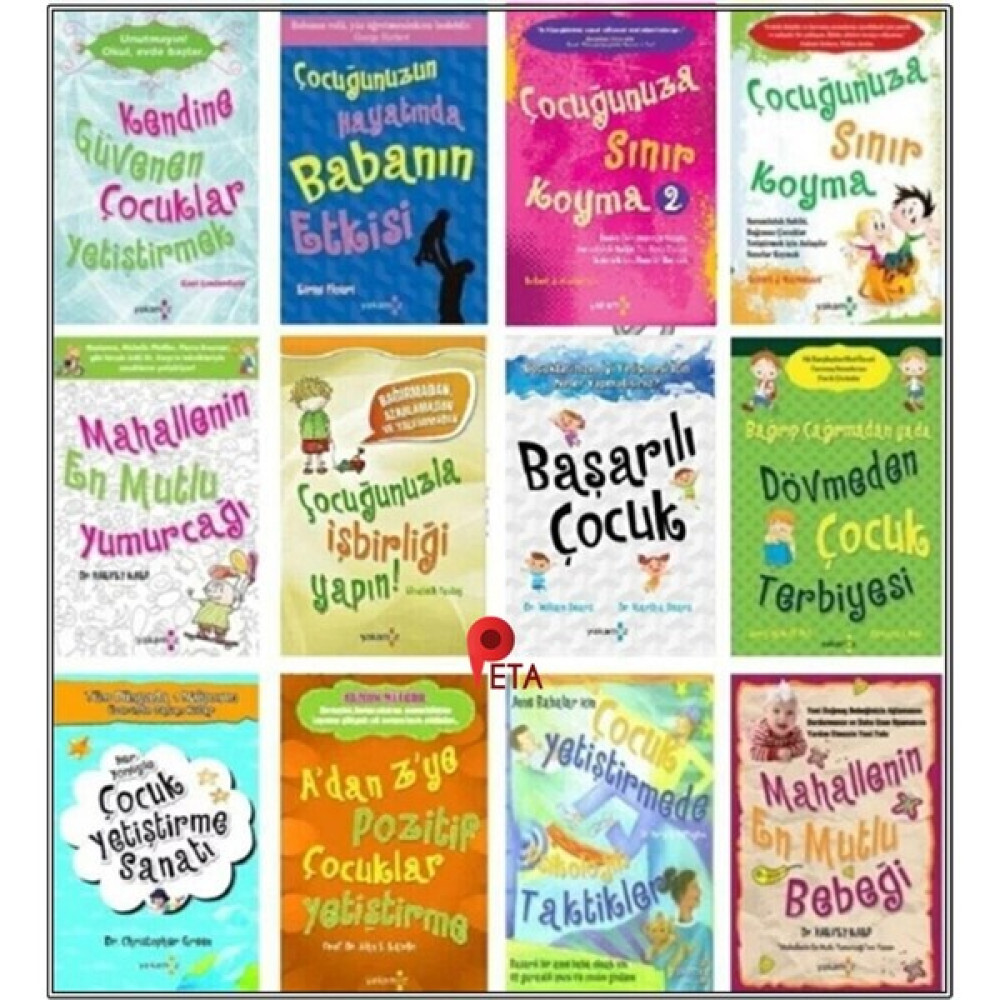 Çocuk Eğitimi Seti 12 Kitap: Çocuğunuza Sınır Koyma, Başarılı Çocuk, Mahallenin En Mutlu Yumurcağı, Psikolojik Taktikleri Çocuk Bakımı Kitapları Fiyatı