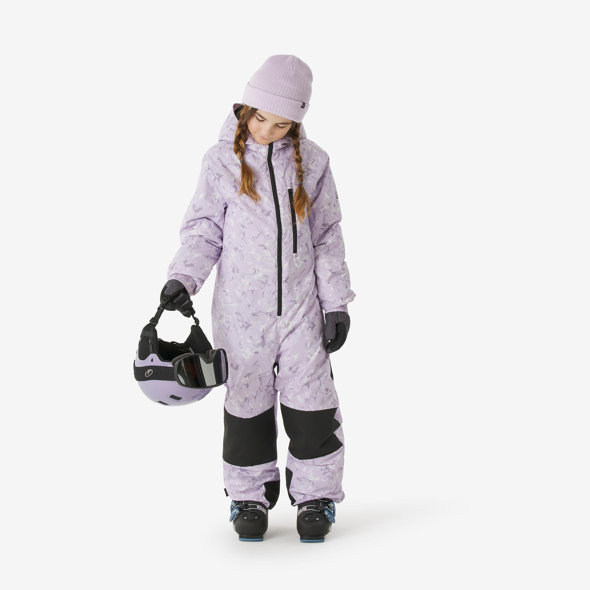 Çocuk Kayak Tulumu - 5/13 Yaş - Lila - SKI100 Giyim & İç Giyim Fiyatı