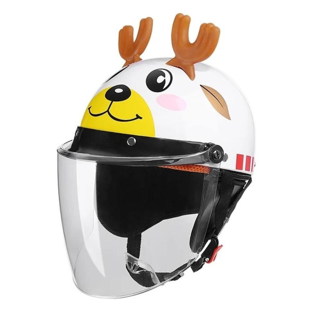 Çocuk Motosiklet Sürme Kaskı(Yurt Dışından) - Krem Rengi - 46 - 52 cm Motorsiklet Kaskları Fiyatı