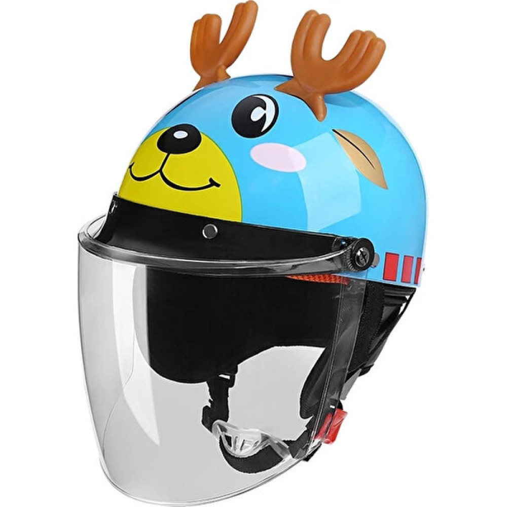 Çocuk Motosiklet Sürme Kaskı(Yurt Dışından) - Mavi - 46 - 52 cm Motorsiklet Kaskları Fiyatı
