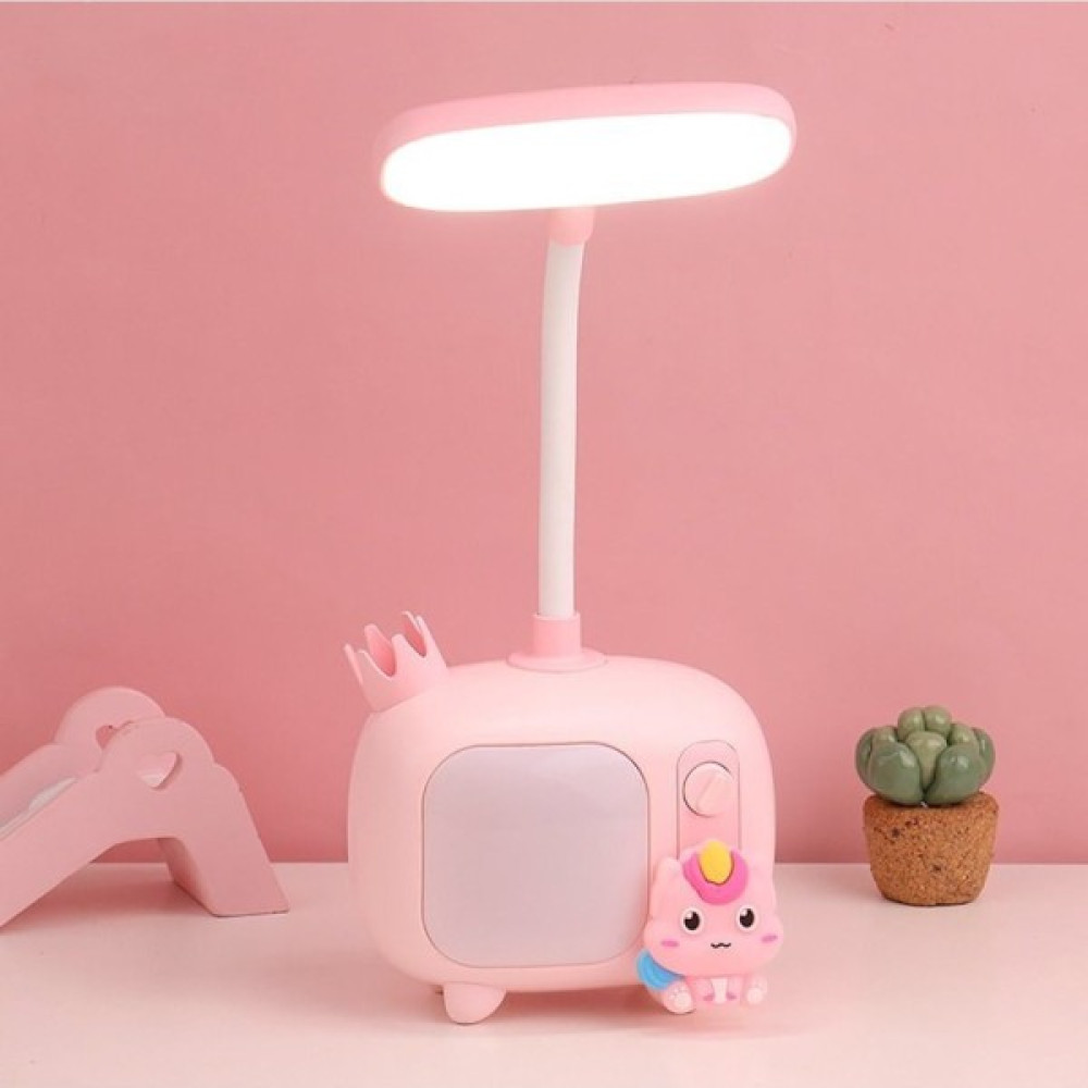 Çocuk Odası Için Masa ve Çalışma Lambası-Pembe - Pembe Gece Lambası Fiyatı
