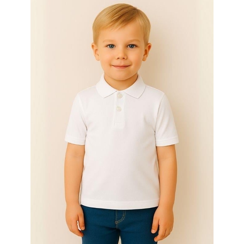 Çocuk Pamuklu Yakalı Dokulu Kumaş Kısa Kollu T-Shirt Giyim & İç Giyim Fiyatı
