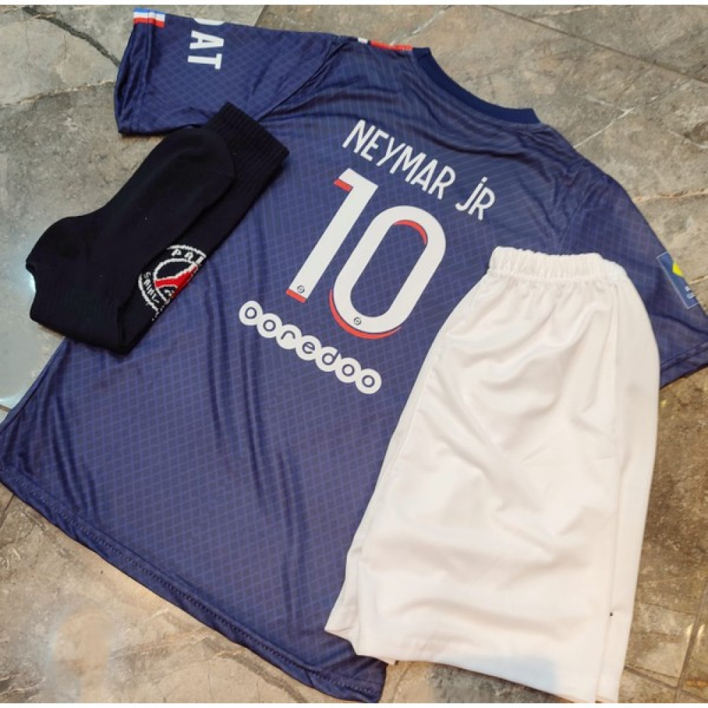 Çocuk Psg Neymar Forma + Beyaz Şort+ Çorap 3'lü Set Futbol Malzemeleri Fiyatı