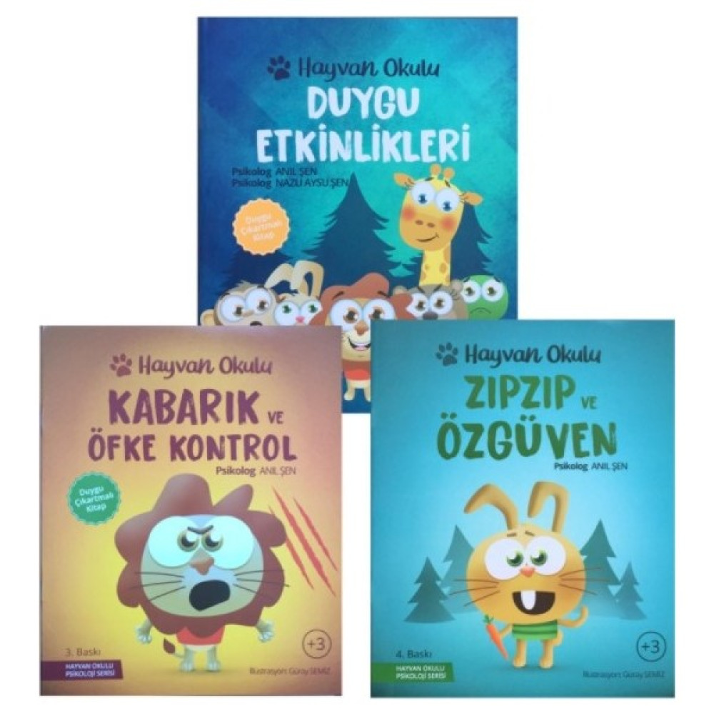 Çocuk Psikolojisi Seti Duygu Etkinlikleri Zıpzıp ve Özgüven Kabarık ve Öfke Kontrol Kişisel Gelişim ve Psikoloji Fiyatı