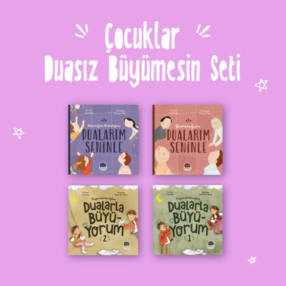 Çocuklar Duasız Büyümesin Seti 4 Kitap - Sait Köşk Okul Öncesi Eğitici & Öğretici Kitaplar Fiyatı