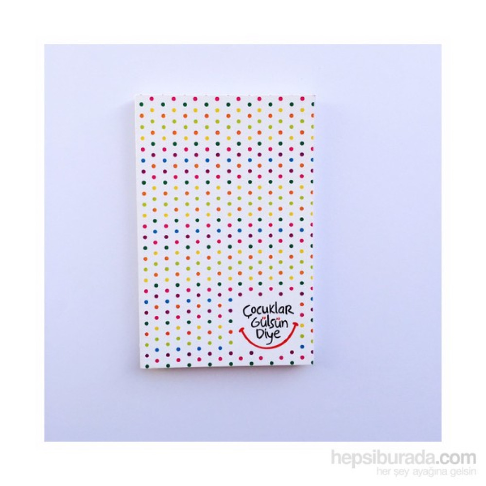 Çocuklar Gülsün Diye Çizgili Puantiyeli Defter 9 x 14 Defter Fiyatı