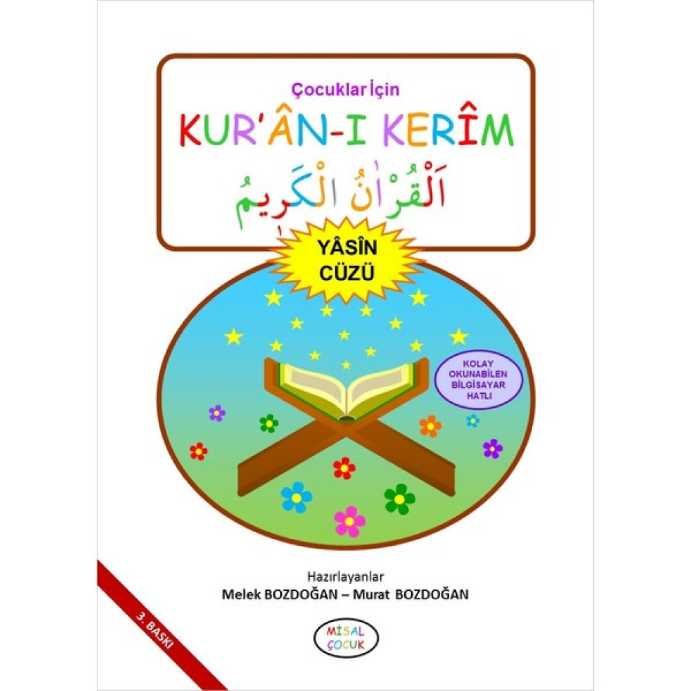 Çocuklar Için Kur'an-ı Kerim (Yasin Cüzü) - Melek ve Murat Bozdoğan Okul Öncesi Eğitici & Öğretici Kitaplar Fiyatı
