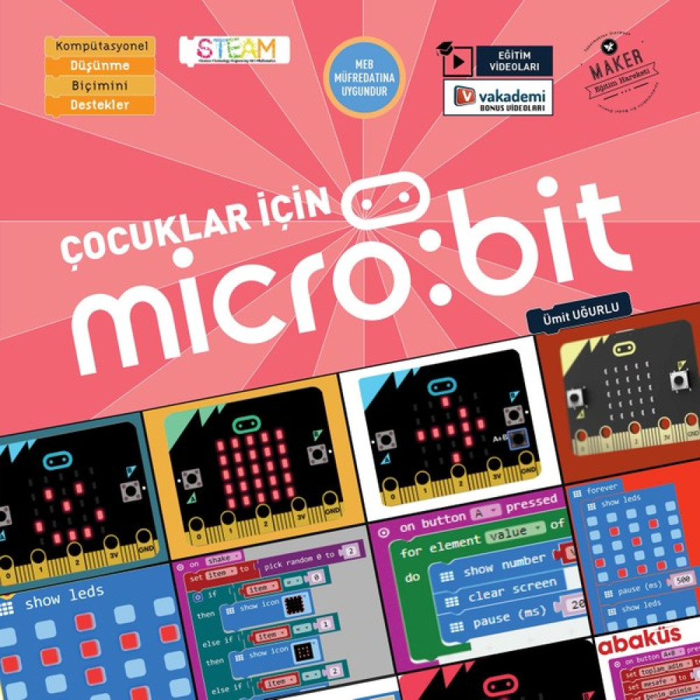 Çocuklar için Micro:Bit (Eğitim Videolu) Bilgisayar Kitapları Fiyatı