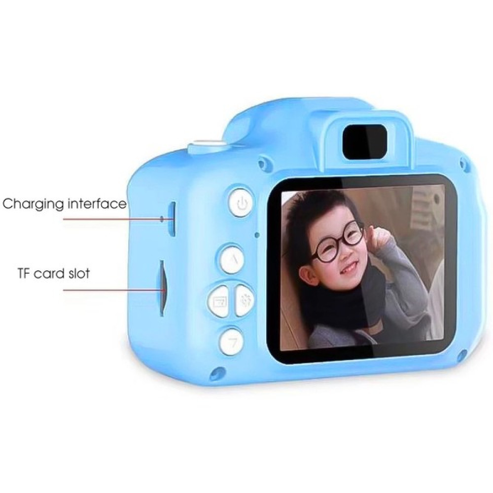 Çocuklar İçin Mini Hd 1080P Dijital Fotoğraf Makinesi - Oyun Yüklü Açık Mavi Dijital Fotoğraf Makineleri Fiyatı