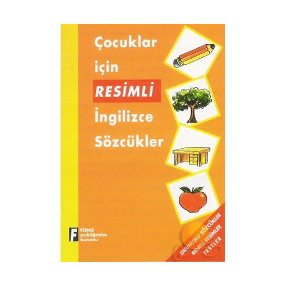Çocuklar İçin Resimli İngilizce Sözcükler Okul Öncesi Eğitici & Öğretici Kitaplar Fiyatı