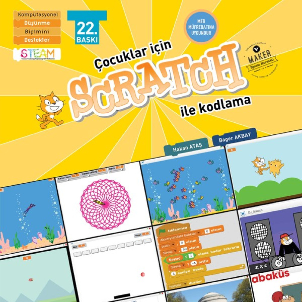 Çocuklar İçin Scratch İle Programlama 9+ Yaş 1. Kitap - Bager Akbay Bilim & Teknik Fiyatı
