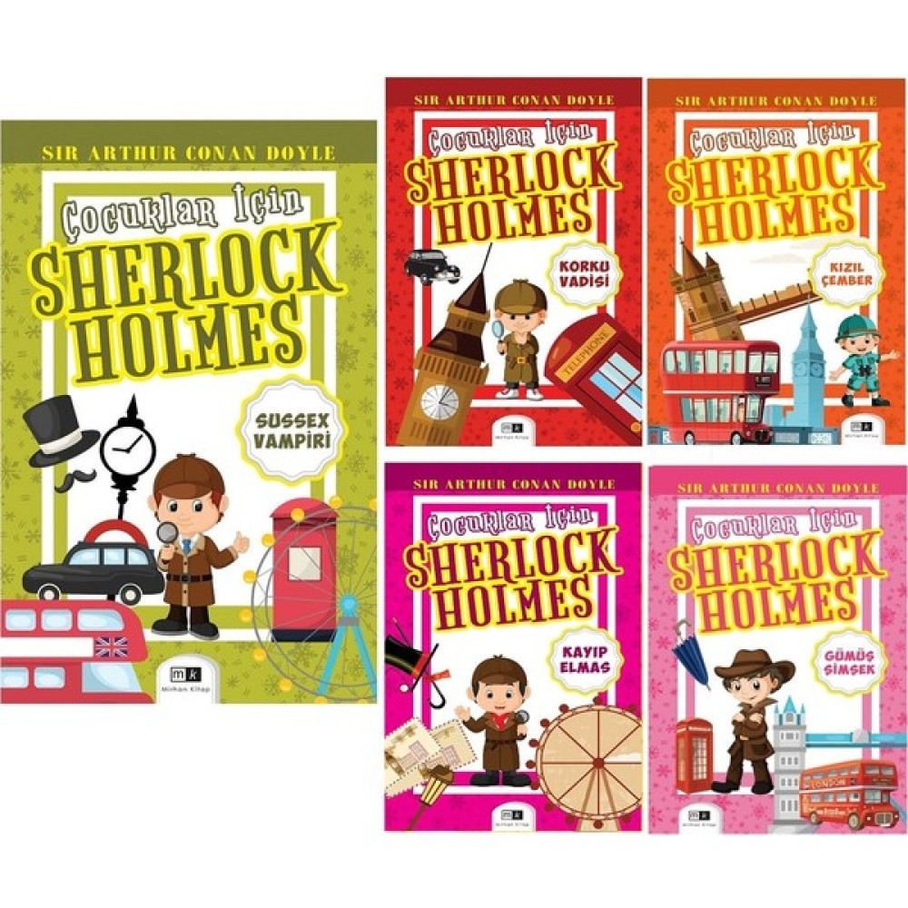 Çocuklar Için Sherlock Holmes 5 Kitap Set & 2 Diğer Fiyatı