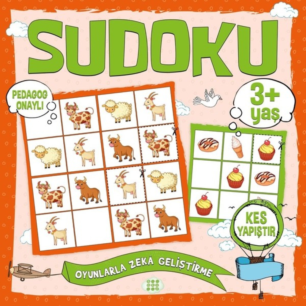 Çocuklar Için Sudoku-Kes Yapıştır (3+ Yaş) Zihinsel Gelişim Kitapları Fiyatı