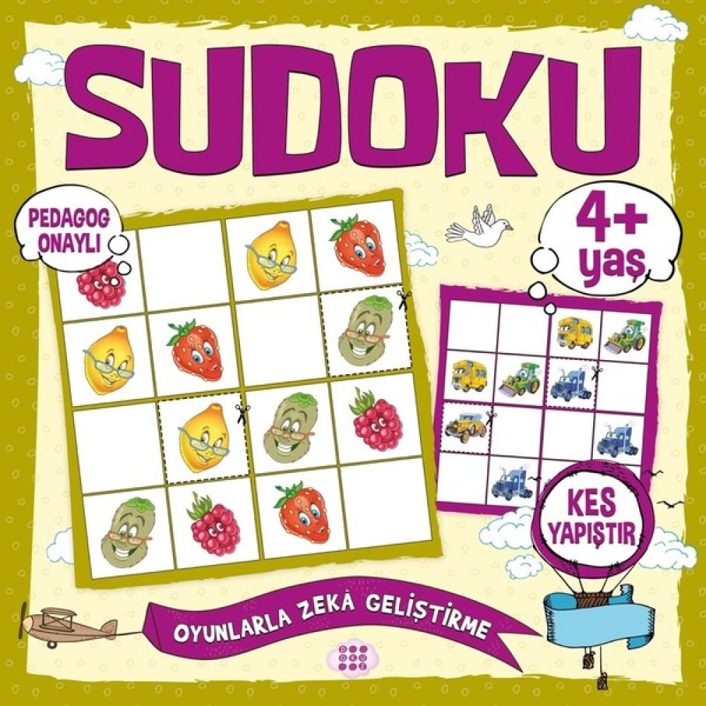 Çocuklar Için Sudoku-Kes Yapıştır (4+ Yaş) Zihinsel Gelişim Kitapları Fiyatı