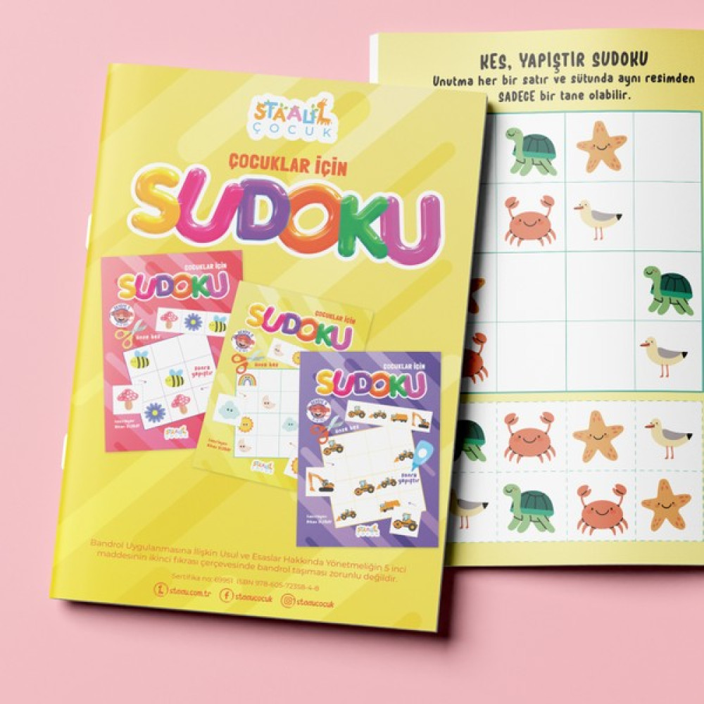 Çocuklar Için Sudoku - Seviye 2 (4-5 Yaş) Okul Öncesi Eğitici & Öğretici Kitaplar Fiyatı