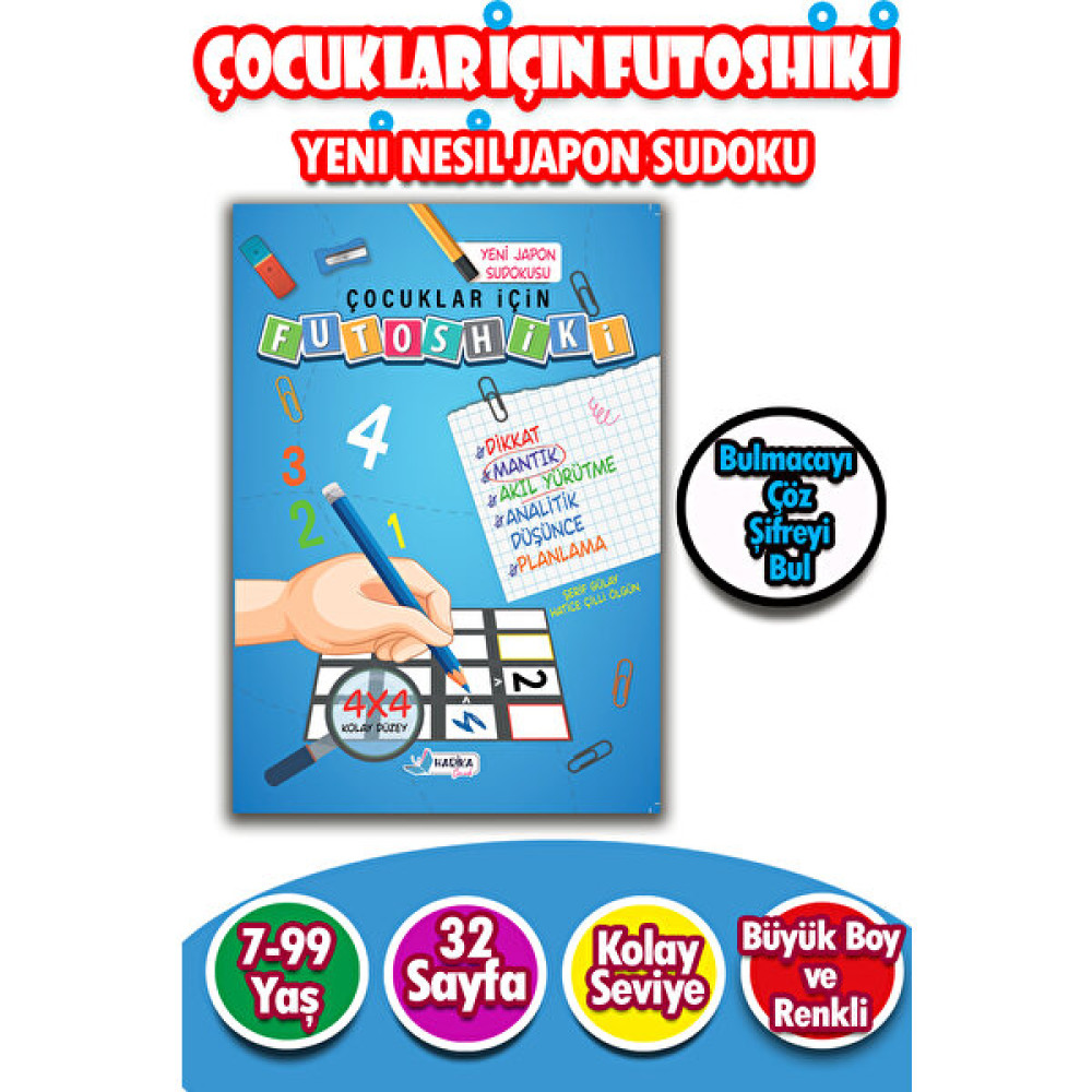 Çocuklar İçin Zeka & Dikkat Güçlendiren Futoshiki - Yeni Nesil Japon Sudoku - Kolay Zeka Geliştirici Kitaplar Fiyatı