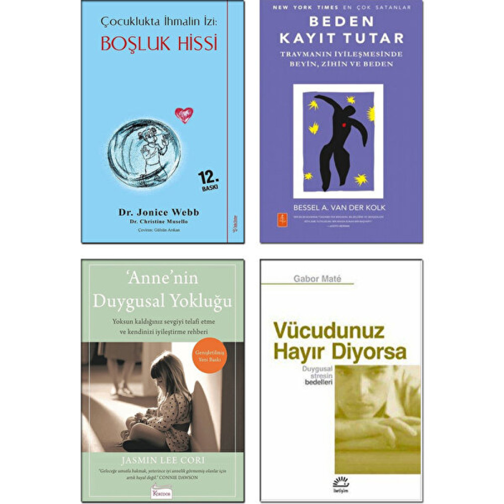 Çocuklukta İhmalin İzi : Boşluk Hissi - Jonice Webb + Beden Kayıt Tutar - Van Der Kolk + Anne’nin Duygusal Yokluğu + Vücudunuz Hayır Diyorsa - Gabo... Aile Sağlığı Kitapları Fiyatı