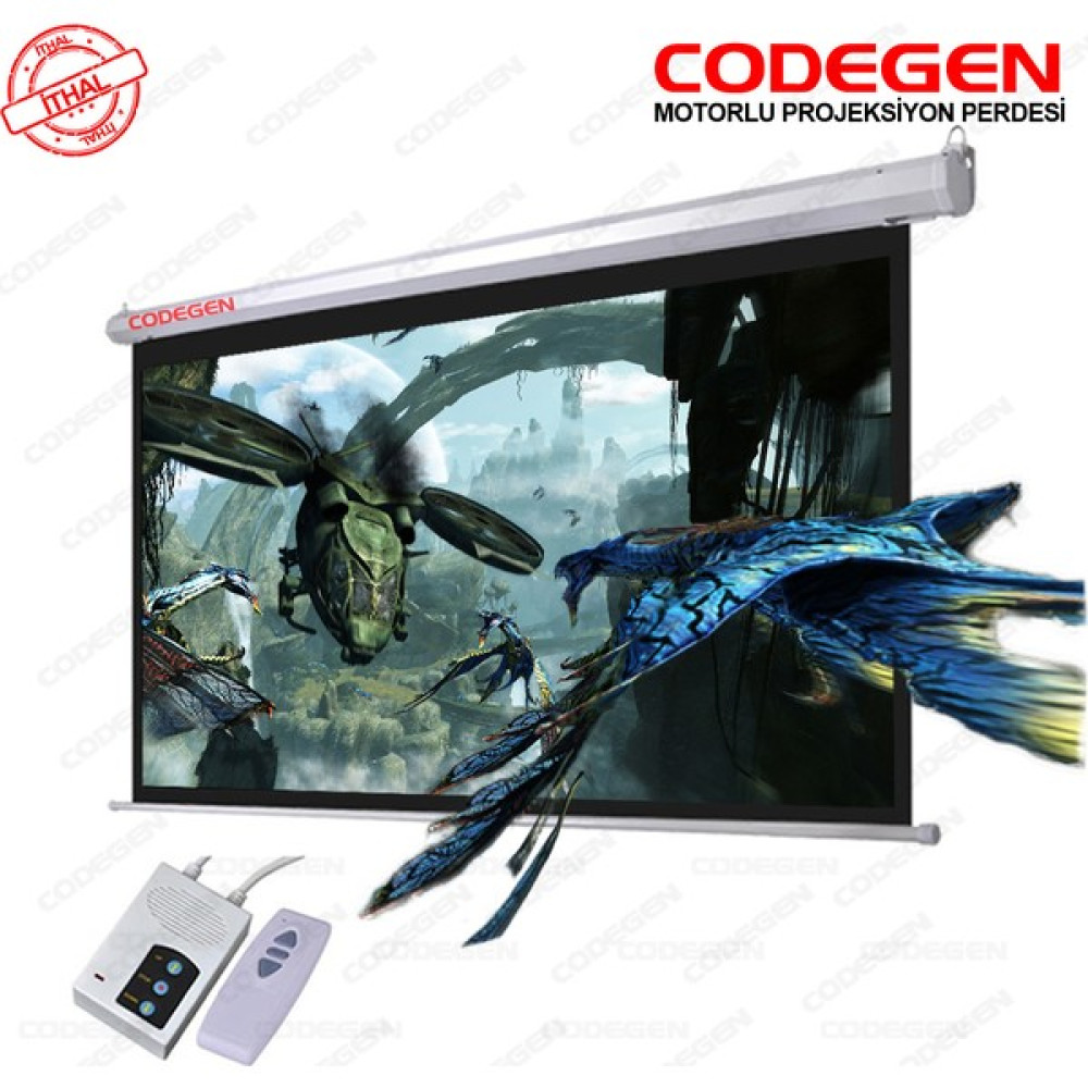 Codegen Ex-30 300X225 Motorlu Uzaktan Kumandalı Projeksiyon Perdesi Projeksiyon Perdesi Fiyatı
