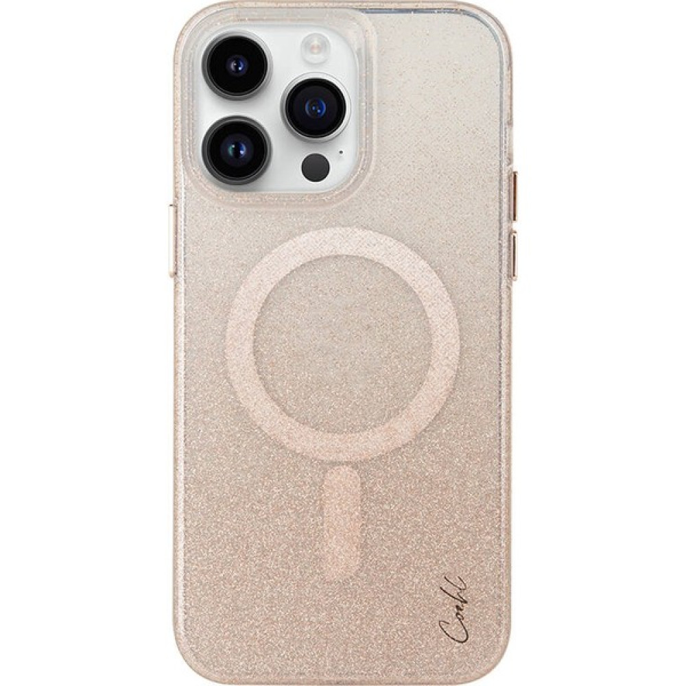 Coehl iPhone 14 Pro Max Uyumlu Kılıf Magsafe Şarj Özellikli Simli Arka Yüzey Coehl Lumino Kapak Gold Cep Telefonu Kılıfı Fiyatı