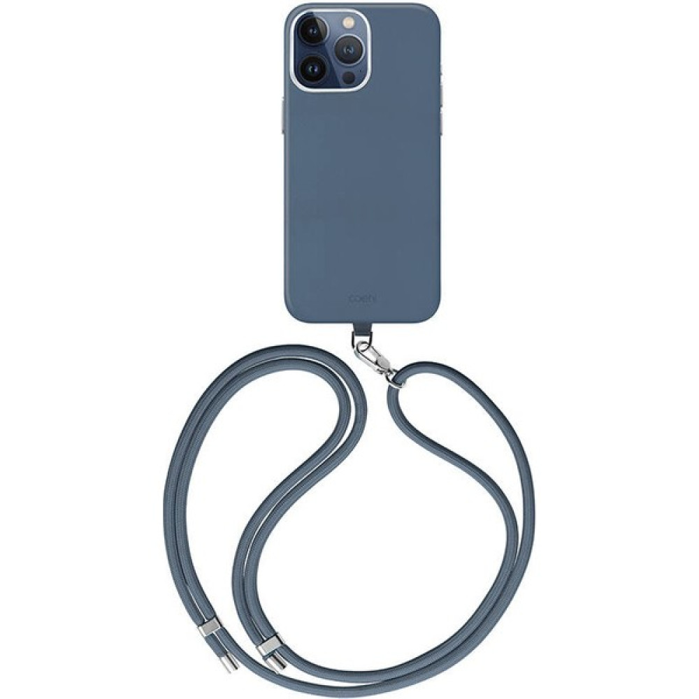 Coehl iPhone 15 Pro Max Uyumlu Kılıf Magsafe Şarj Özellik Soft Arka Yüzey Askı Ipli Coehl Muse Kapak Mavi Cep Telefonu Kılıfı Fiyatı