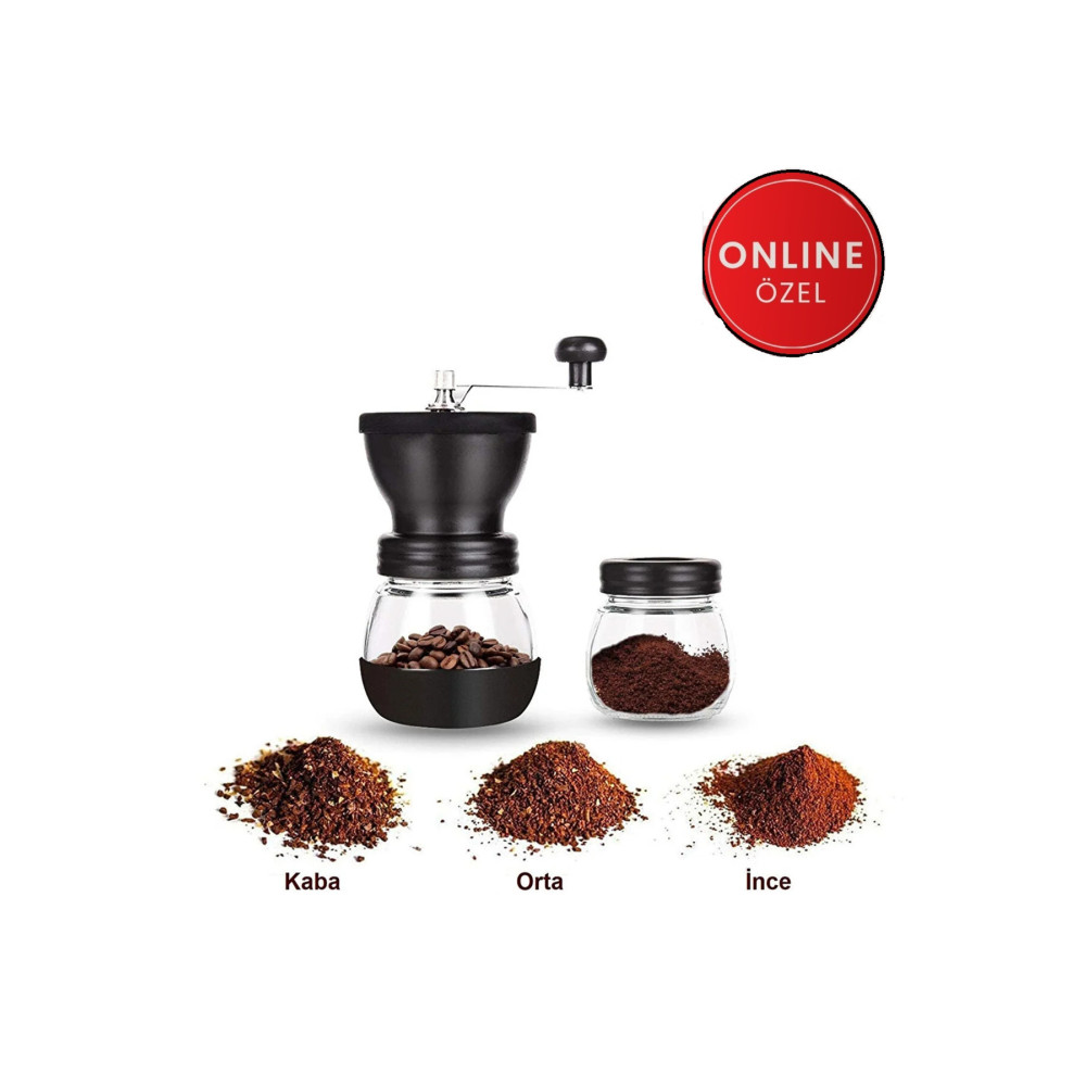 Coffee Factory Pro Kahve Öğütücü Değirmen Seti & Baharat Öğütücü / Filtre Kahve & Türk Kahvesi& Espresso Mutfak Gereçleri Fiyatı