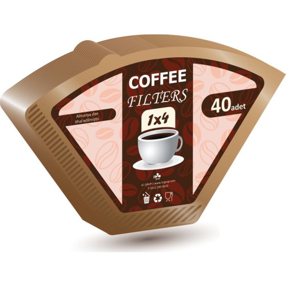 Coffee Filters Filtre Kahve Kağıdı No:4 40'lı Paket - 40 Adet Kahve Fiyatı