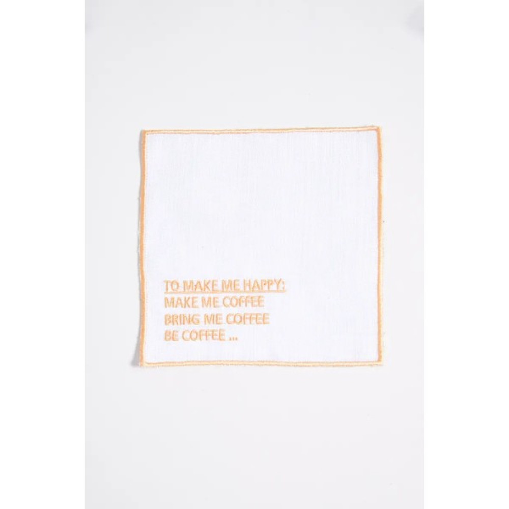 Coffee – Turuncu Sunum Peçetesi - 15 x 15 cm Masa Örtüsü Fiyatı