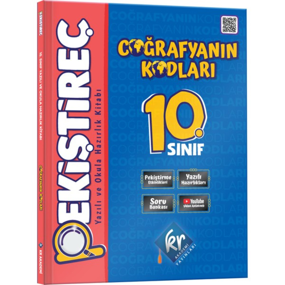 Coğrafyanın Kodları 10. Sınıf Coğrafya Pekiştireç Yazılı ve Okula Hazırlık Kitabı Kr Akademi Yayınları Coğrafya Fiyatı