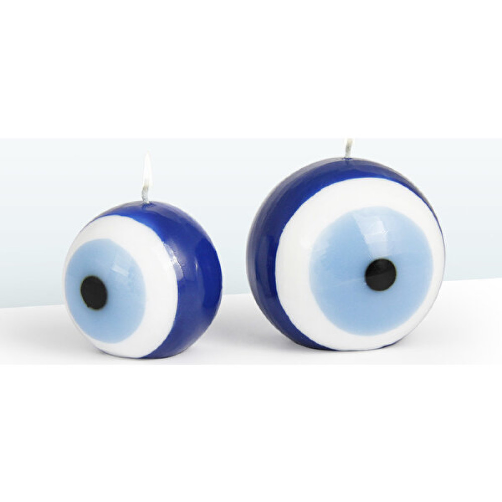 Coho Lumina Nazarlık Küre Mum - 8&10 cm - 2 Li Set - Mavi - 2 Adet Dekoratif Mum Fiyatı