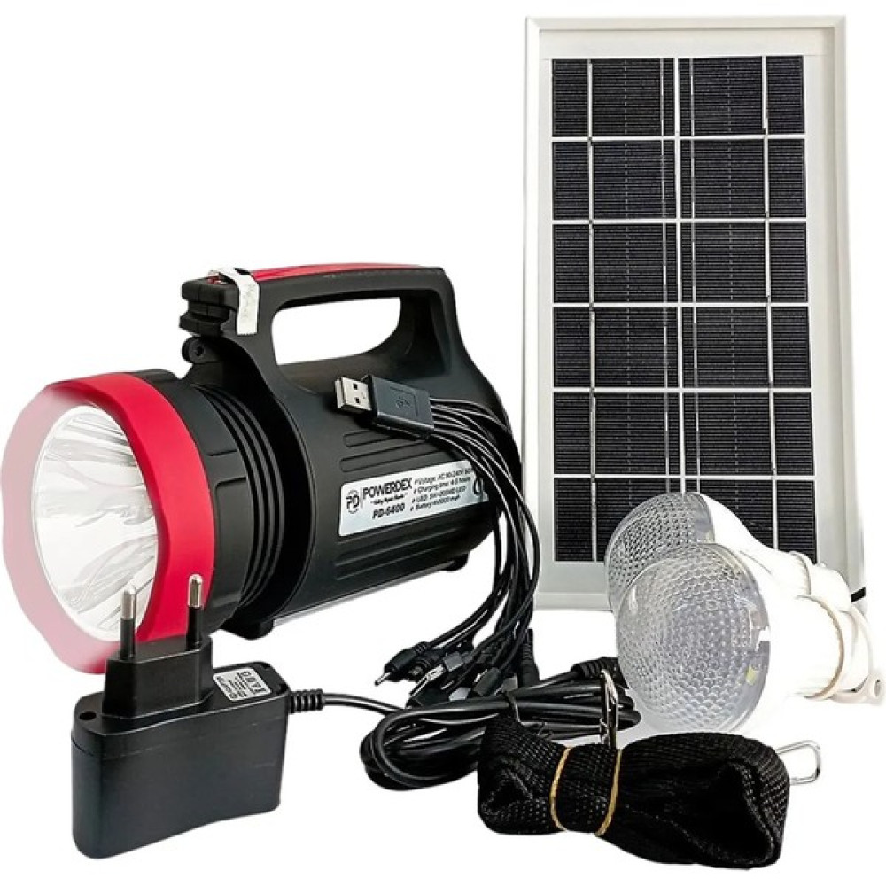 Çok Amaçlı 5 W 22 Smd Ledli El Feneri ve 2 Ampullü Çoklu Telefon Şarj Uçlu Solar Işıldak Kamp Aksesuarı Fiyatı