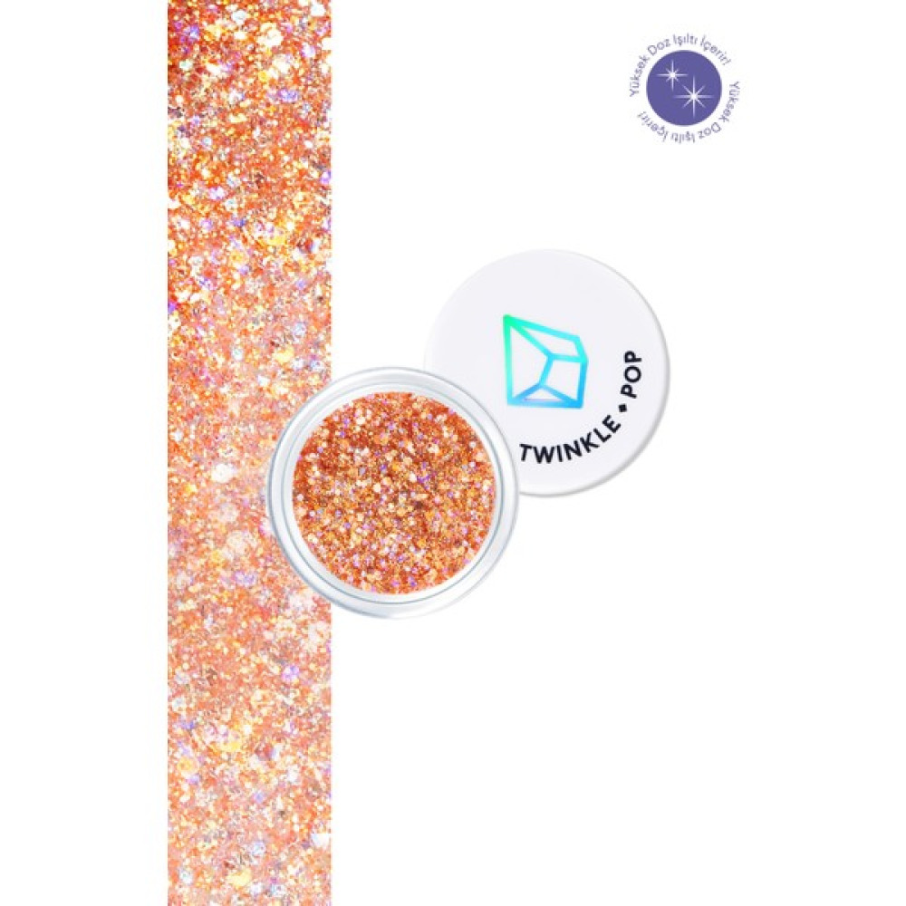 Çok Amaçlı Kullanım İçin Yoğun Sim İçerikli Jel Glitter Twinkle Pop Jelly Glitter (#5 Coral Banzzak) - 5 Coral Banzzak Göz Farı Fiyatı
