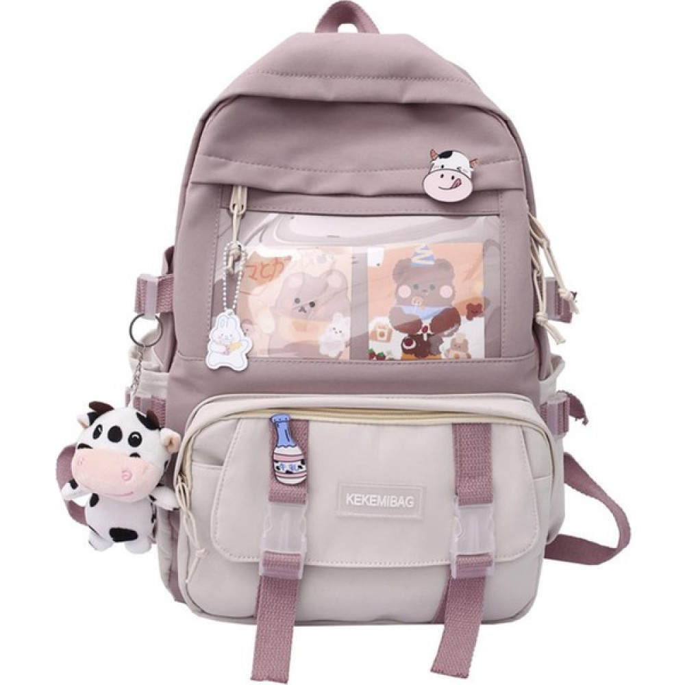 Çok Cepli Sevimli Inek Askılı Okul Sırt Çantası, Kawaii Sevimli Kız Sırt Çantaları, Çocuklar Için Suya Dayanıklı Bilgisayar Sırt Çantası (Yurt Dışı... Unisex Sırt Çantası Fiyatı