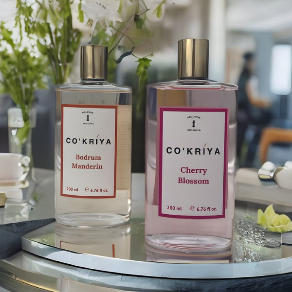 Co'kriya Bodrum Mandalina ve Japon Kiraz Çiçeği Kolonyası 2'li 200 ml ve 200 ml Kolonya & Gülsuyu Fiyatı