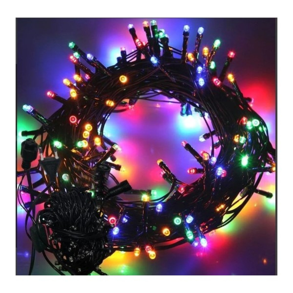 Colezium CLZ192 10M Boncuk Lamba Rgb 8 Fonksiyon 100 LED Fişli Uzatma Kablolu Siyah Kablo Led Aydınlatmalar Fiyatı