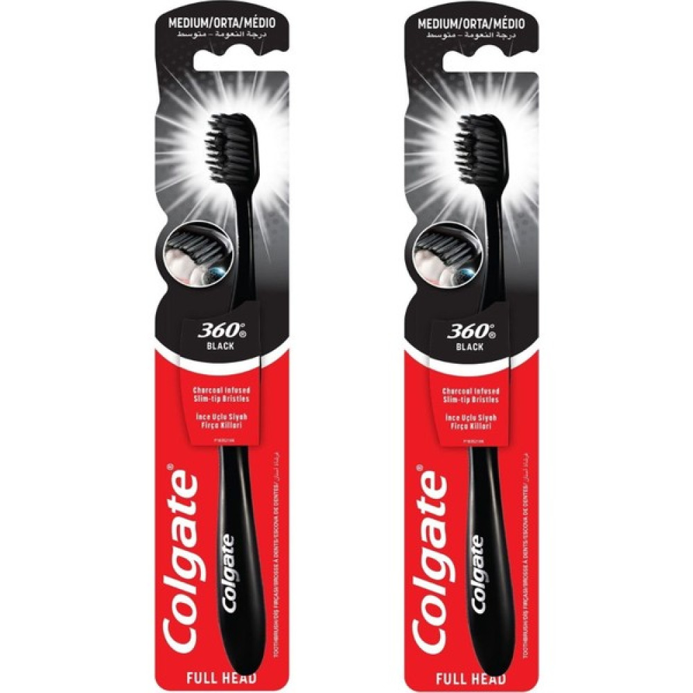 Colgate 360 Charcoal Siyah Orta Diş Fırçası 2 Adet Oto Boyaları Fiyatı