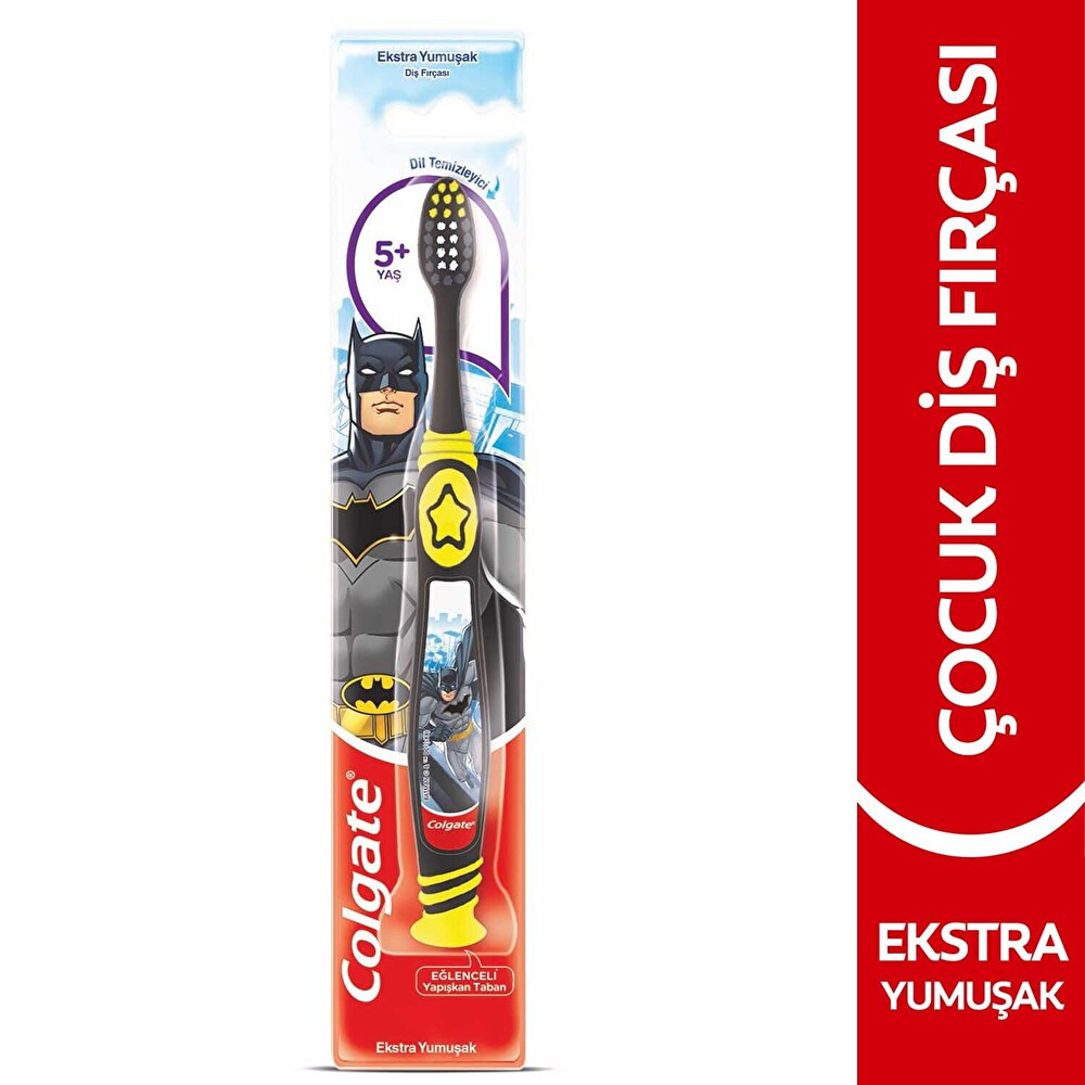 Colgate Barbie Batman 5+Yaş Dil Temizleyicili Ekstra Yumuşak Çocuk Diş Fırçası Diş Fırçaları Fiyatı