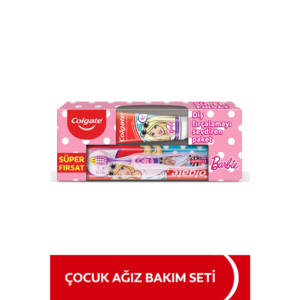 Colgate Barbie Çürüklere Karşı Etkili meyve Aromalı Çocuk Diş Macunu + Diş Fırçası Diş Macunları Fiyatı