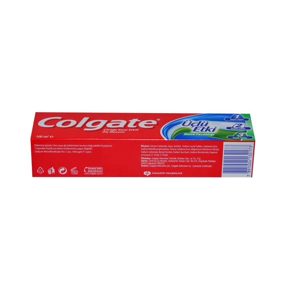 Colgate Diş Macunu 100 ml Üçlü Etki