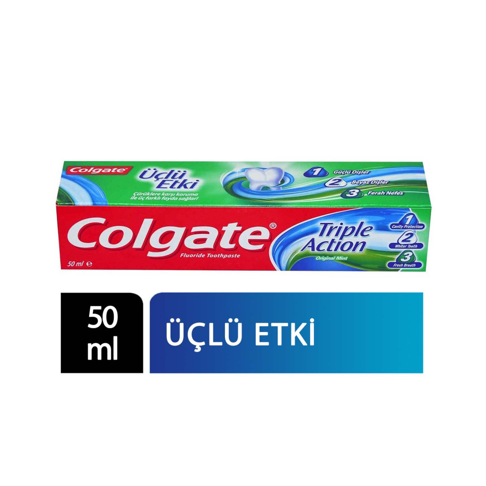 Colgate Diş Macunu 50 ml Üçlü Etki Diğer Fiyatı