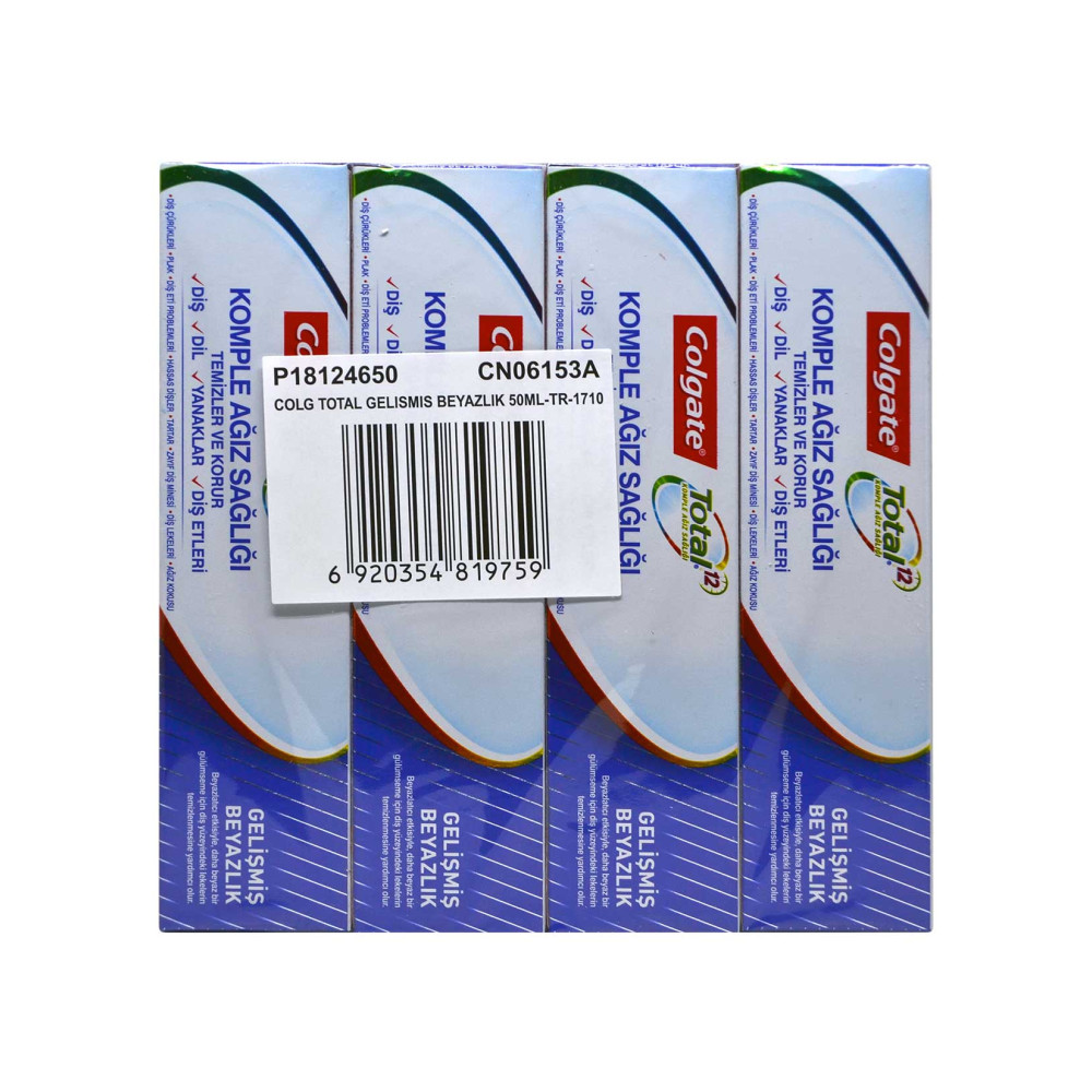 Colgate Diş Macunu 50 ml Total Gelişmiş Beyazlık