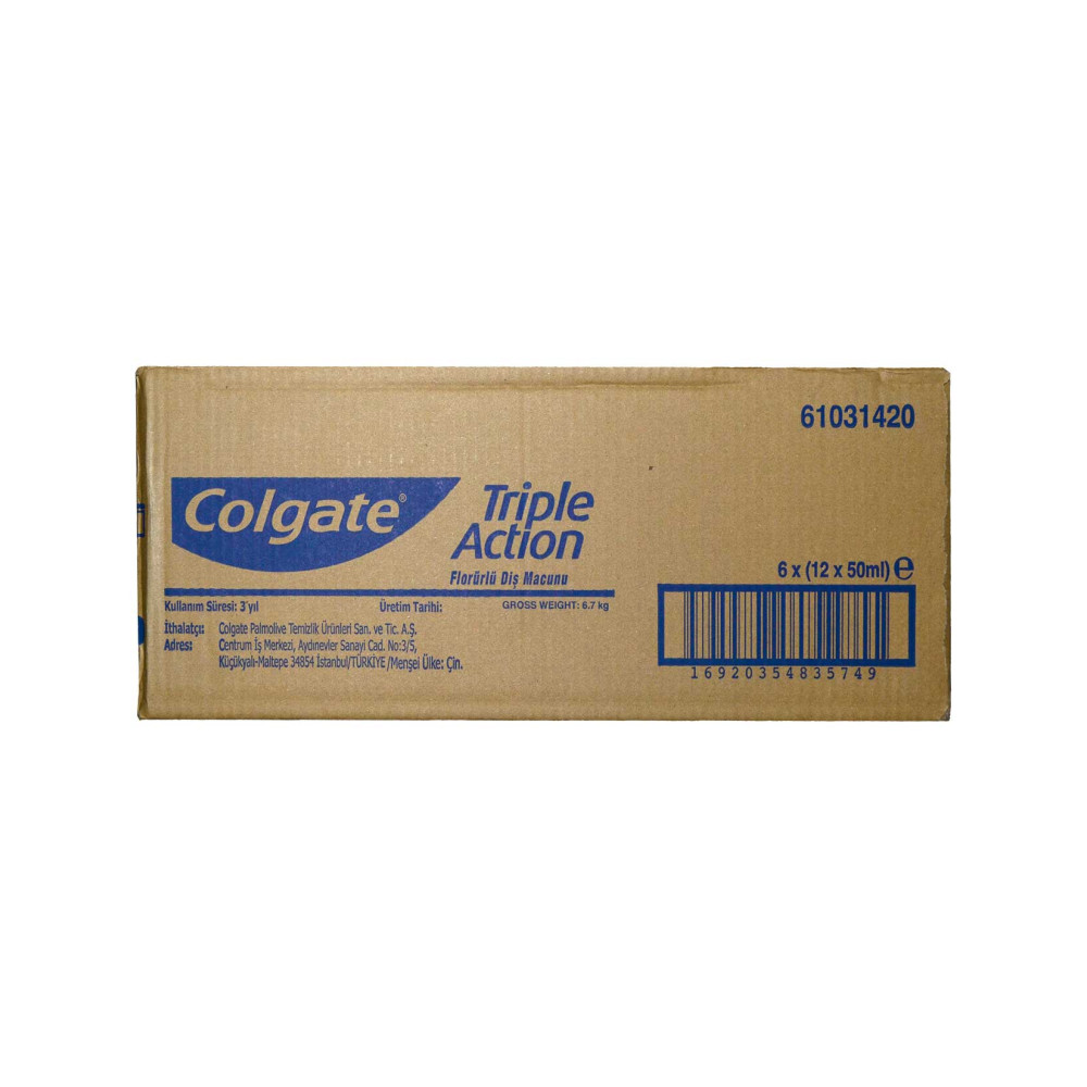 Colgate Diş Macunu 50 ml Üçlü Etki Yeni Paket