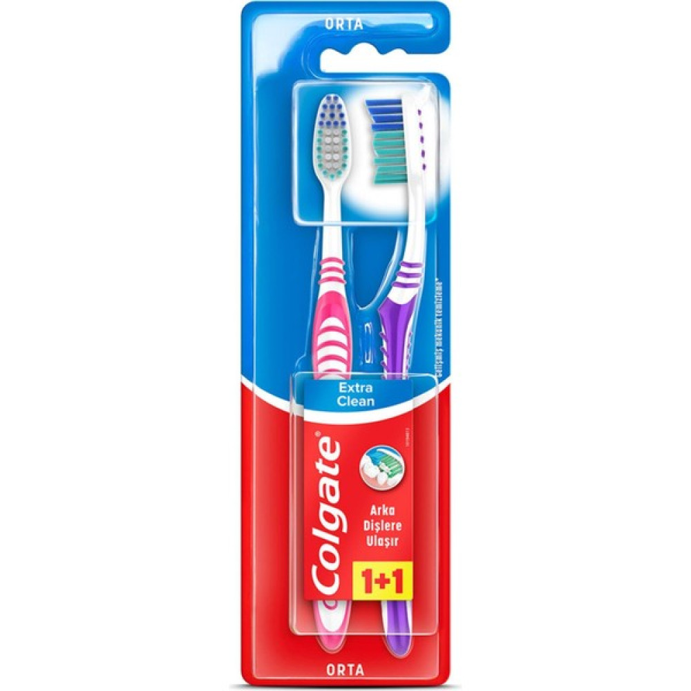 Colgate Extra Clean Orta Diş Fırçası 1+1 Manuel Diş Fırçası Oto Boyaları Fiyatı