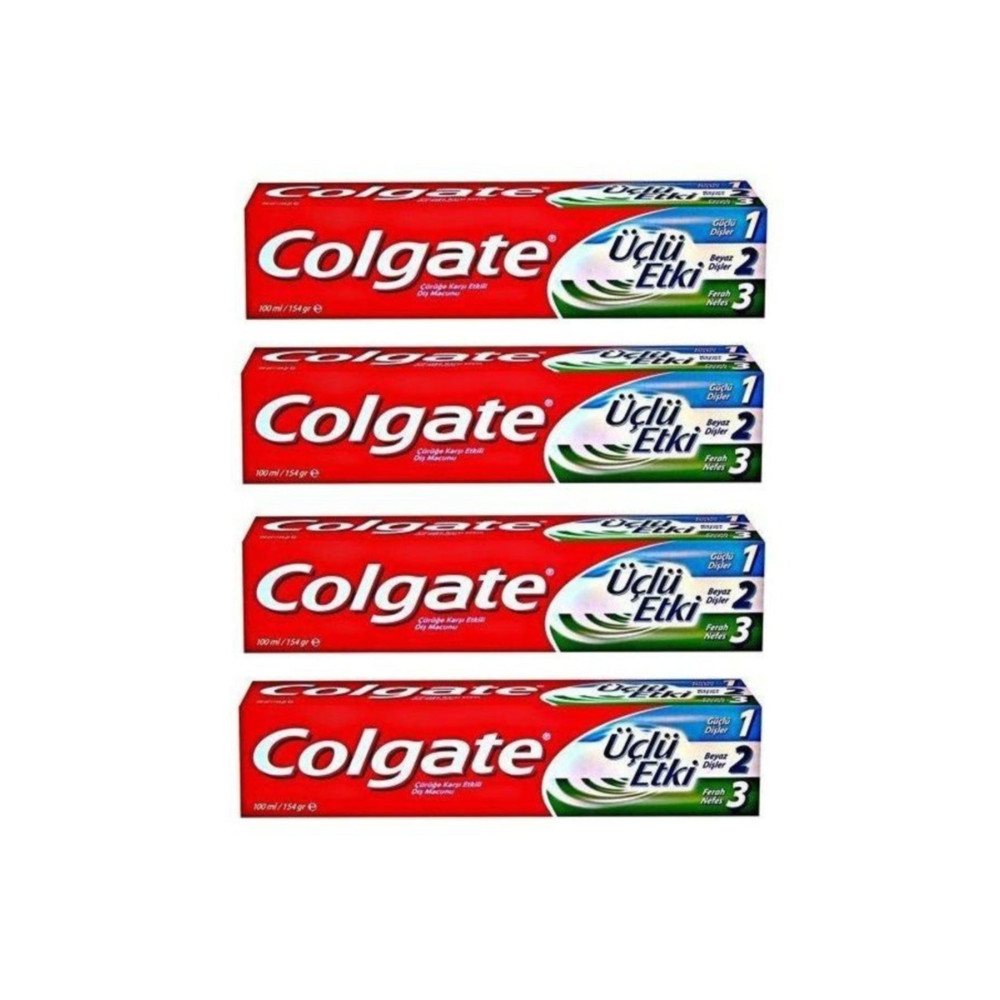 Colgate Üçlü Etki Diş Macunu 100 ml 4 lü Diş Macunları Fiyatı