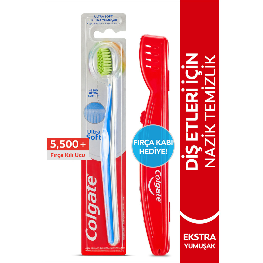 Colgate Ultra Soft Diş Etleri Için Nazik Temizlik Yumuşak Diş Fırçası Fırça Kabı Hediye Diş Fırçaları Fiyatı