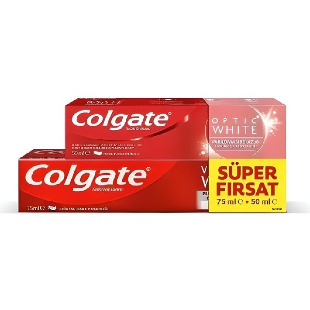 Colgate Visible White Diş Macunu 75 ml + Optic White Diş Macunu 50 ml Ikili Süper Fırsat Oto Boyaları Fiyatı