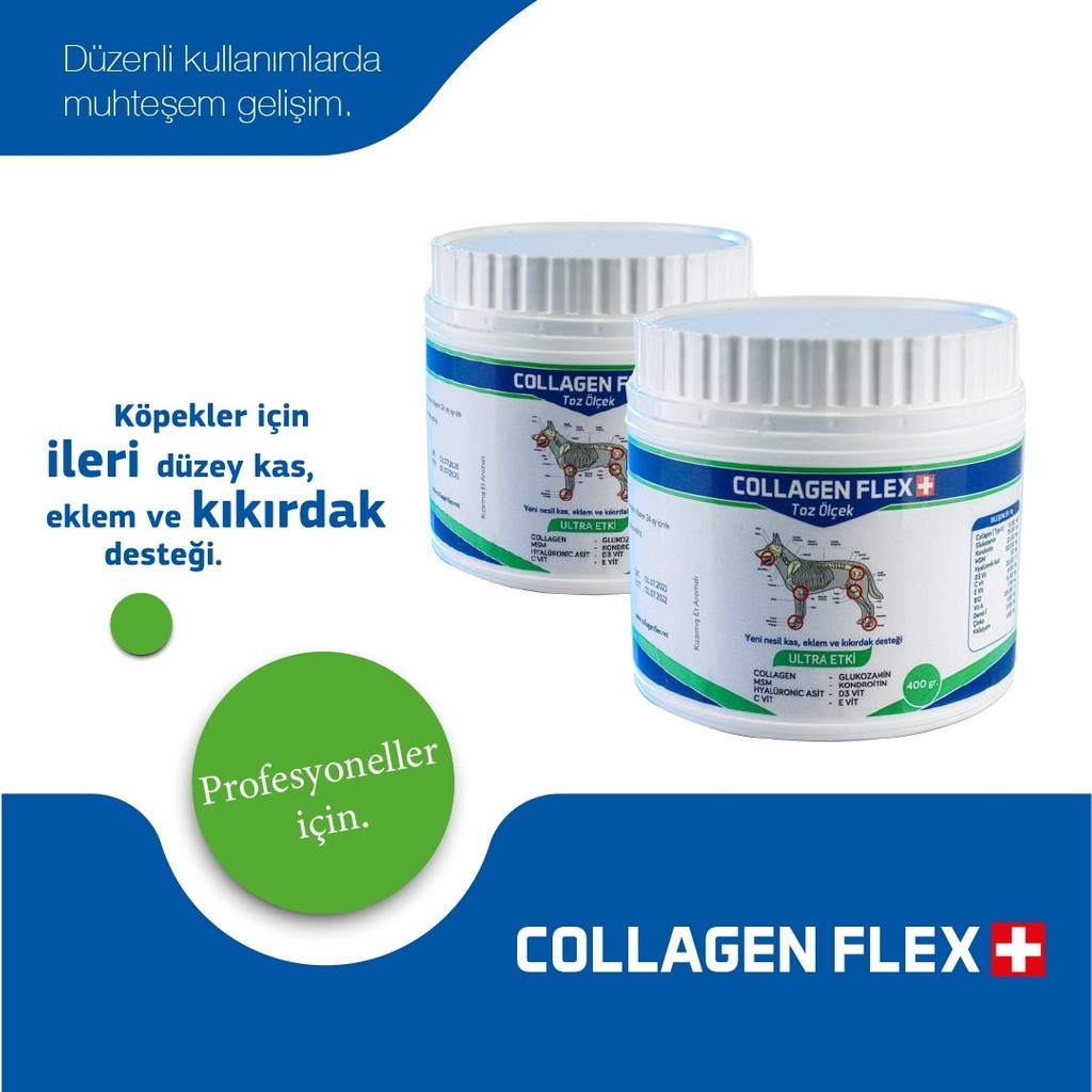 Collagen Flex 400 gr 2 Adet Eklem, Kas ve Kıkırdak Desteği Evcil Hayvan Ürünleri Fiyatı